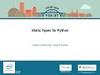 Static Types for Python