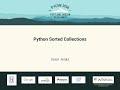 Python Sorted Collections